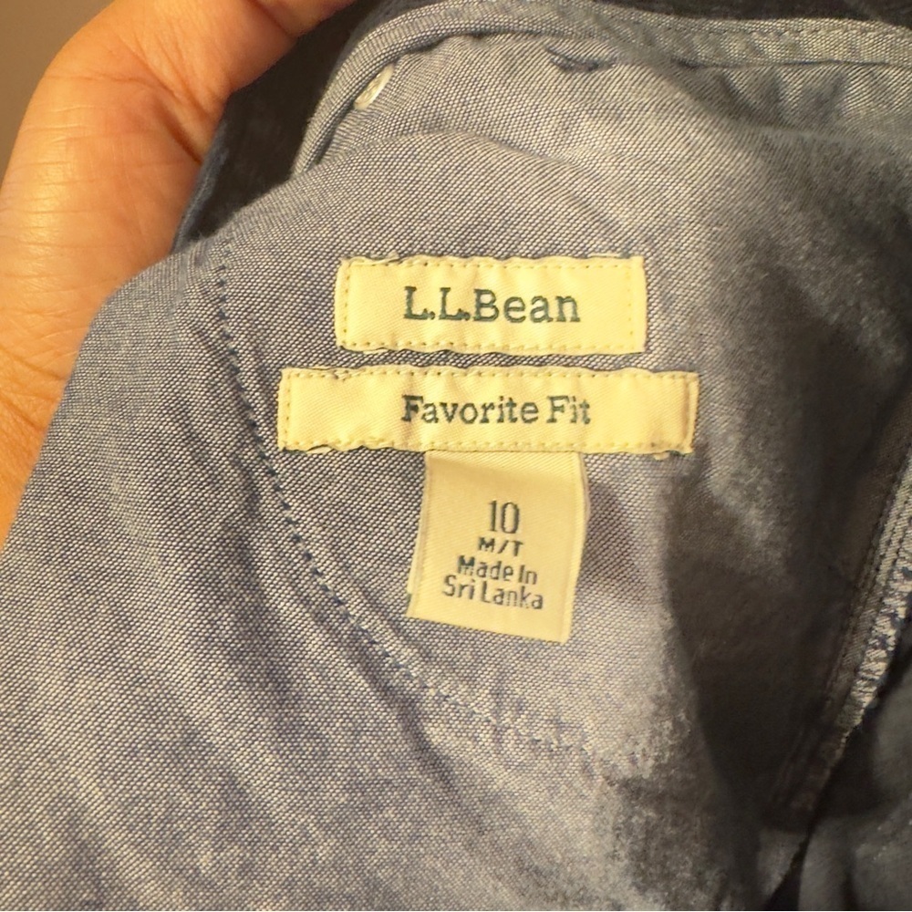 L.L Bean Friendly Fit Corduroy Pants Navy Women Size 10 - Picture 10 of 10